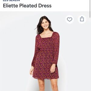 Les Serein Long Sleeve Floral Dress